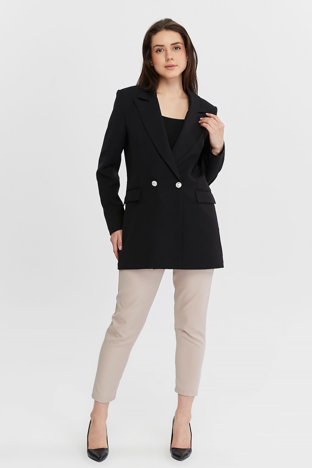 Oversize Dokuma Blazer Ceket Oversize Dokuma Blazer Ceket
