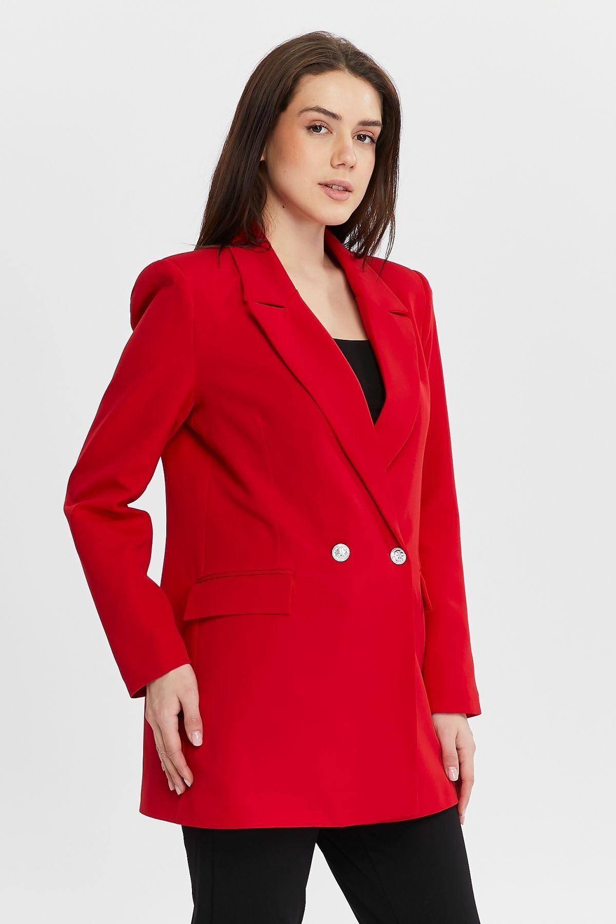 Oversize Dokuma Blazer Ceket Oversize Dokuma Blazer Ceket