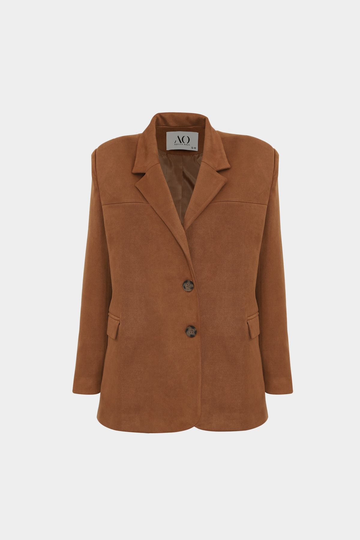 Premium Oversize Çift Düğme Blazer Kadın Süet Ceket Premium Oversize Çift Düğme Blazer Kadın Süet Ceket