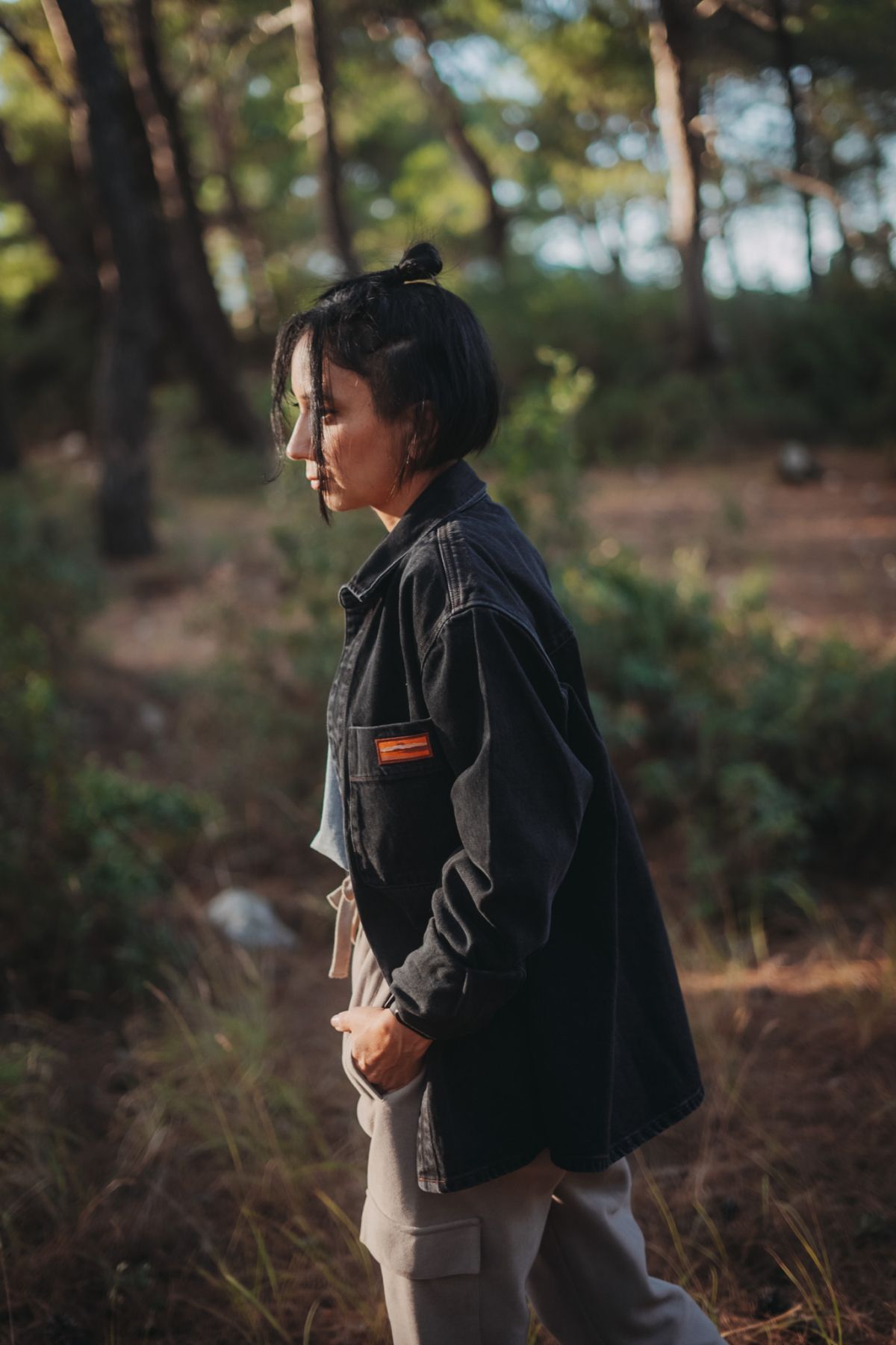 Unisex Denim Ceket - Siyah Unisex Denim Ceket - Siyah
