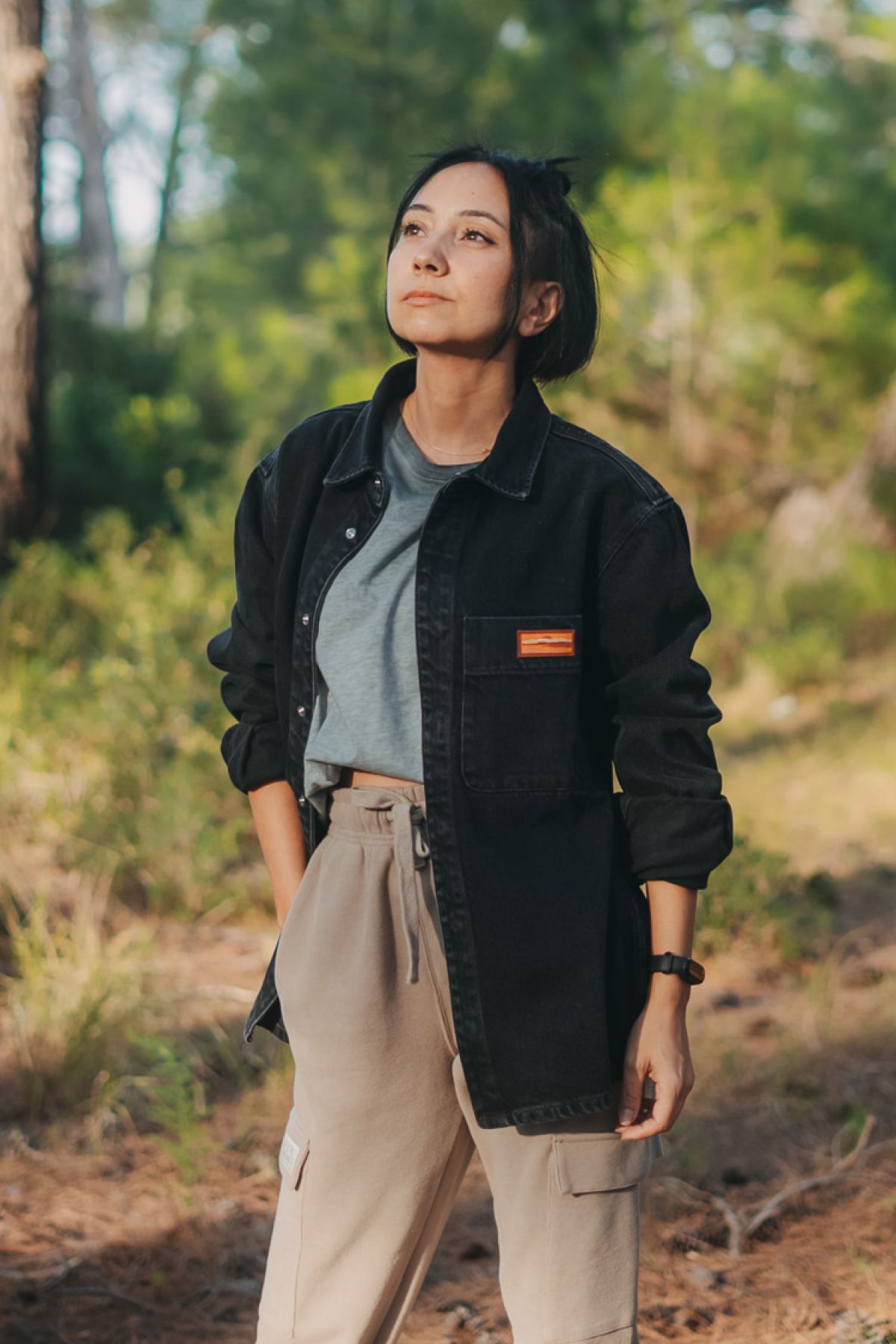 Unisex Denim Ceket - Siyah Unisex Denim Ceket - Siyah