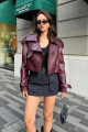 OVERSİZE BORDO DERİ CEKET OVERSİZE BORDO DERİ CEKET