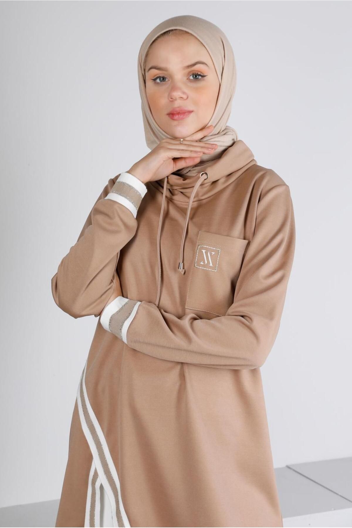 Ribanalı Bağcıklı Tunik 43355 Ribanalı Bağcıklı Tunik 43355