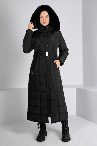 KEMERLİ KAPÜŞONLU ŞİŞME KABAN 90322 KEMERLİ KAPÜŞONLU ŞİŞME KABAN 90322