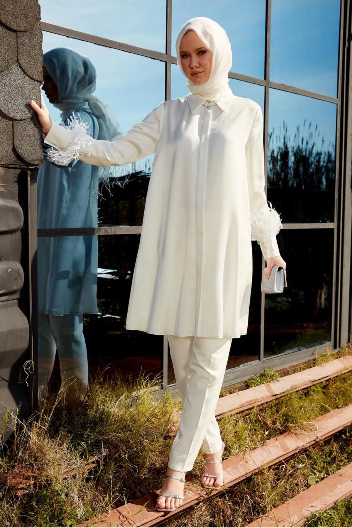 Tüy Detaylı Tunik 44422 Tüy Detaylı Tunik 44422