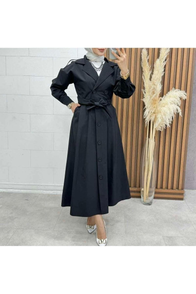 TRENÇ CEKETLİ ETEKLİ TAKIM TRENÇ CEKETLİ ETEKLİ TAKIM