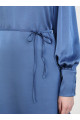Saten Balon Kol Tunik - Galaxy Blue - Refka Saten Balon Kol Tunik - Galaxy Blue - Refka