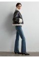 Sherpa Detaylı Siyah Suni Deri Ceket Loose Fit / Bol Rahat Kesim 1110263-900 Sherpa Detaylı Siyah Suni Deri Ceket Loose Fit / Bol Rahat Kesim 1110263-900