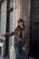 Leopar Desenli Kaşe Ceket Leopar Desenli Kaşe Ceket