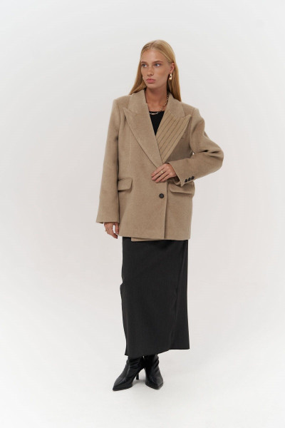 Seljord Yaka Detaylı Taupe Blazer Seljord Yaka Detaylı Taupe Blazer