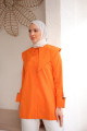 Orange Yaka Detaylı Poplin Tunik Orange Yaka Detaylı Poplin Tunik