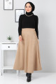 Süet Mevlana Etek Tsd0036 Camel Süet Mevlana Etek Tsd0036 Camel