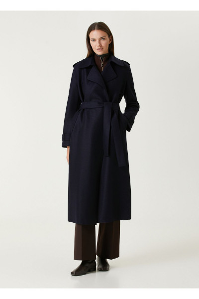 Lacivert Yün Palto Beden: 40 Lacivert Yün Palto Beden: 40