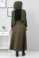 Süet Mevlana Etek Tsd0036 Haki Süet Mevlana Etek Tsd0036 Haki
