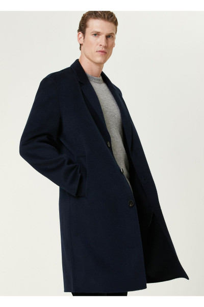 Lacivert Yün Palto Beden: 46 Lacivert Yün Palto Beden: 46