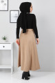 Süet Mevlana Etek Tsd0036 Camel Süet Mevlana Etek Tsd0036 Camel