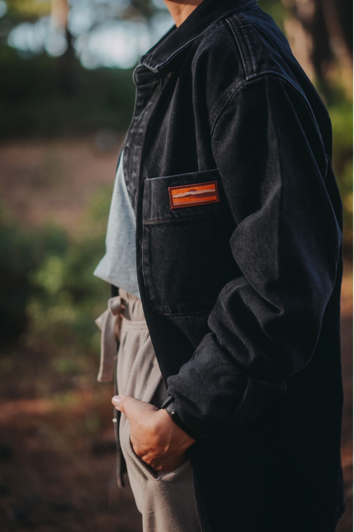 Unisex Denim Ceket - Siyah Unisex Denim Ceket - Siyah