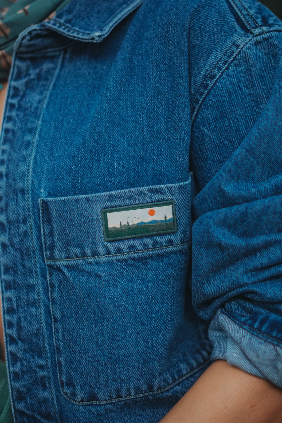 Unisex Denim Ceket - Mavi Unisex Denim Ceket - Mavi