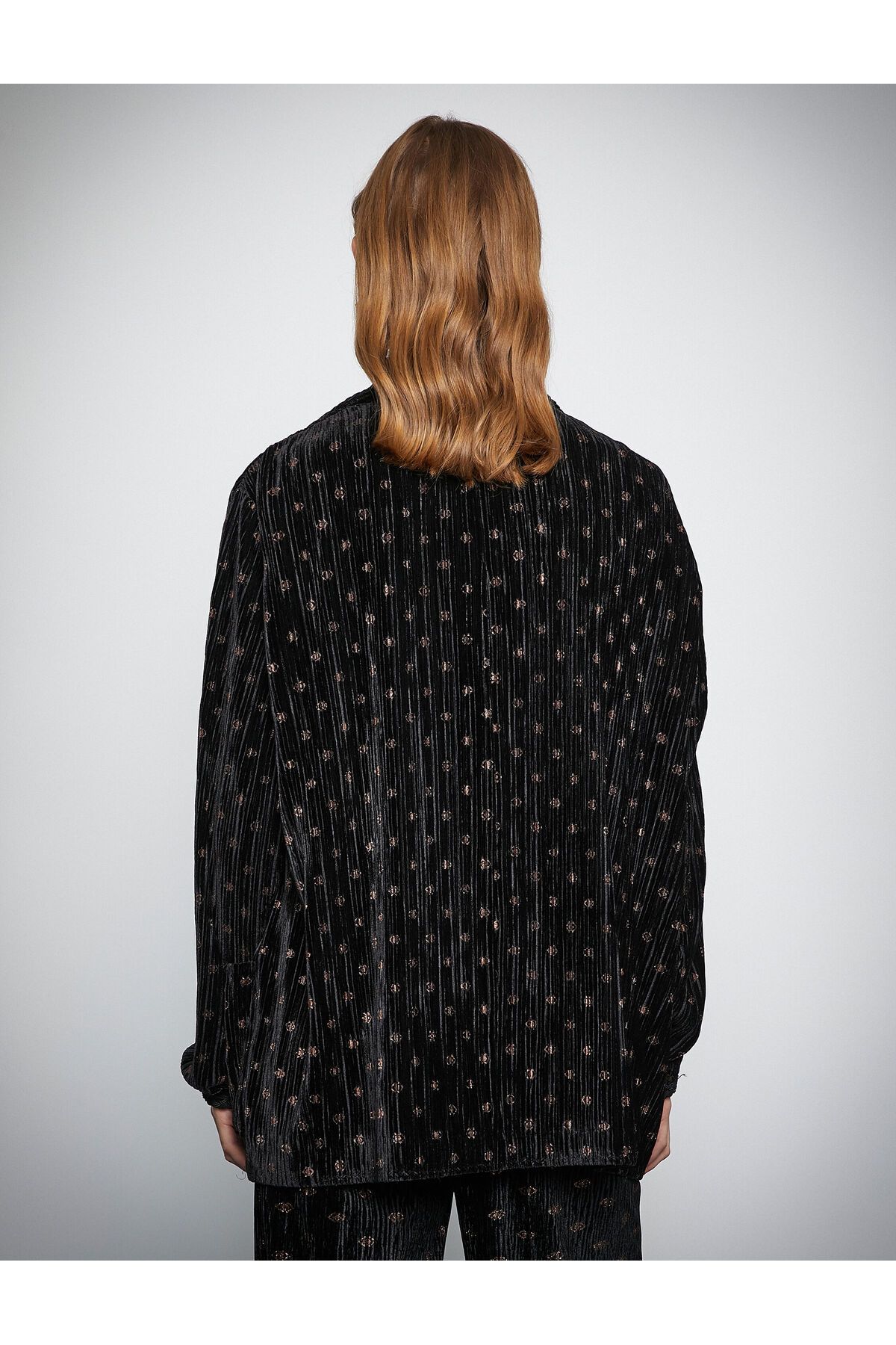 Melis Ağazat X - Biye Detaylı Fitilli Kadife Ceket Melis Ağazat X - Biye Detaylı Fitilli Kadife Ceket