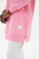 Sıfır Yaka Oversize Pembe Sweatshirt Sıfır Yaka Oversize Pembe Sweatshirt