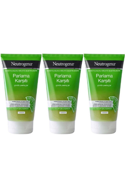 Parlama Karşıtı Yağsız Peeling Jel 150ML (3 Lü Set) Parlama Karşıtı Yağsız Peeling Jel 150ML (3 Lü Set)