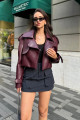 OVERSİZE BORDO DERİ CEKET OVERSİZE BORDO DERİ CEKET