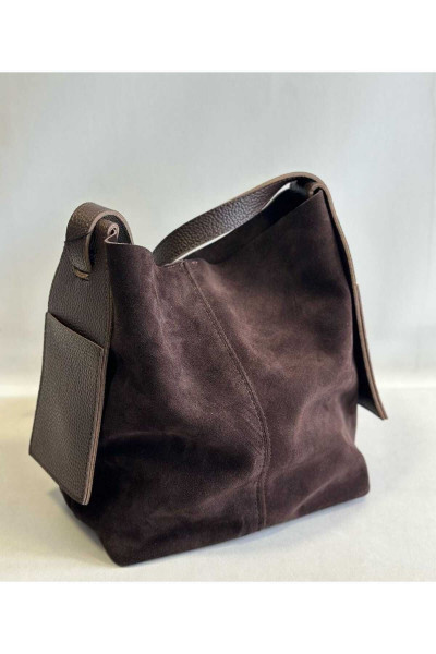 Kadın Yeni Sezon Hakiki Deri Süet Ayarlanabilir Askılı El ve Omuz Çanta Kadın Yeni Sezon Hakiki Deri Süet Ayarlanabilir Askılı El ve Omuz Çanta