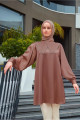 YAKA DETAYLI SİMLİ TUNİK 43818 YAKA DETAYLI SİMLİ TUNİK 43818