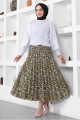 KADIN TABA (LEOPAR) LEOPAR DESENLİ PİLİSELİ ETEK T 9354 KADIN TABA (LEOPAR) LEOPAR DESENLİ PİLİSELİ ETEK T 9354