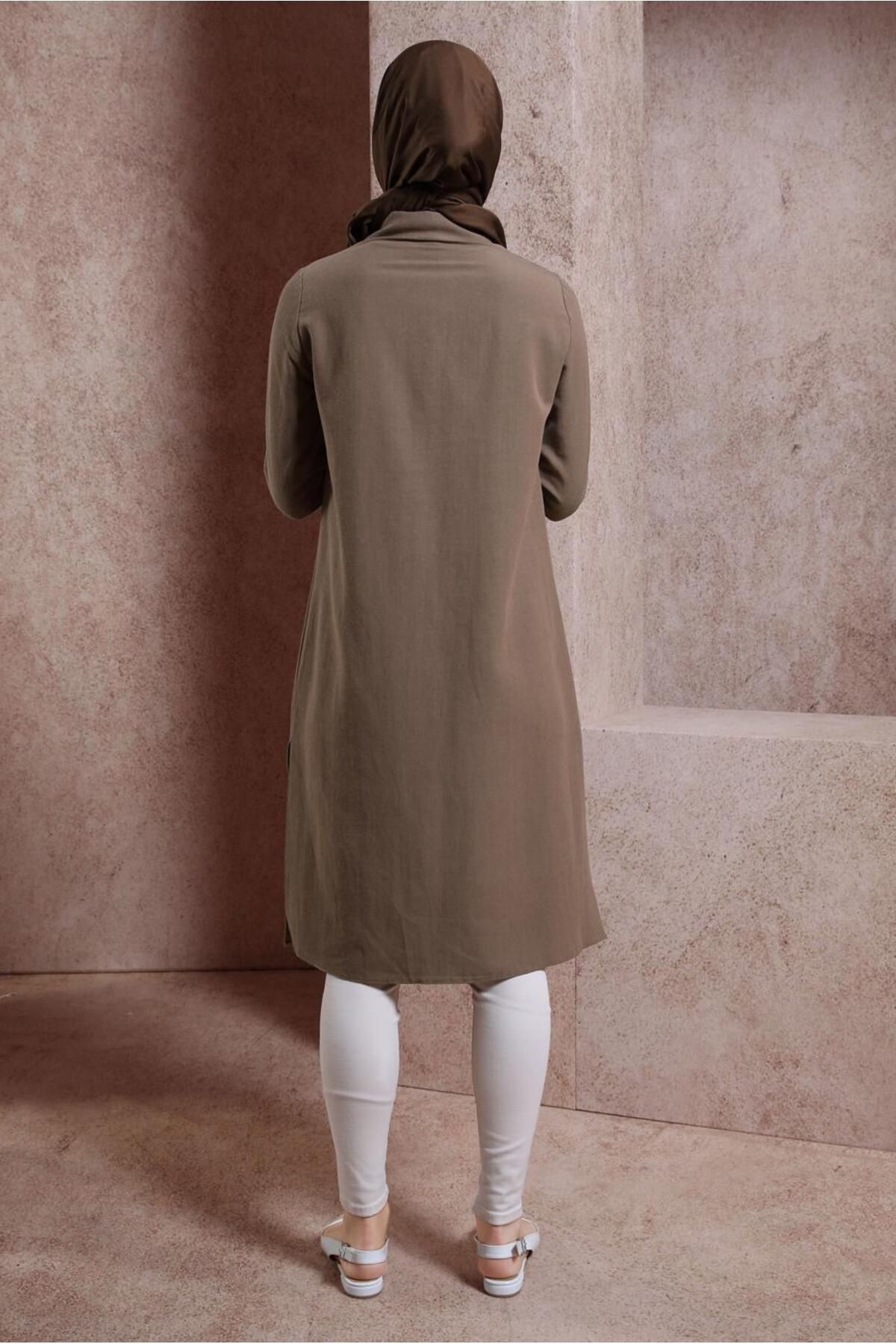 Keten Dokulu Tunik 44491 Keten Dokulu Tunik 44491