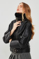 Mexico Kadın Siyah Teddy Biker Deri Ceket 23wgd5122ff Mexico Kadın Siyah Teddy Biker Deri Ceket 23wgd5122ff