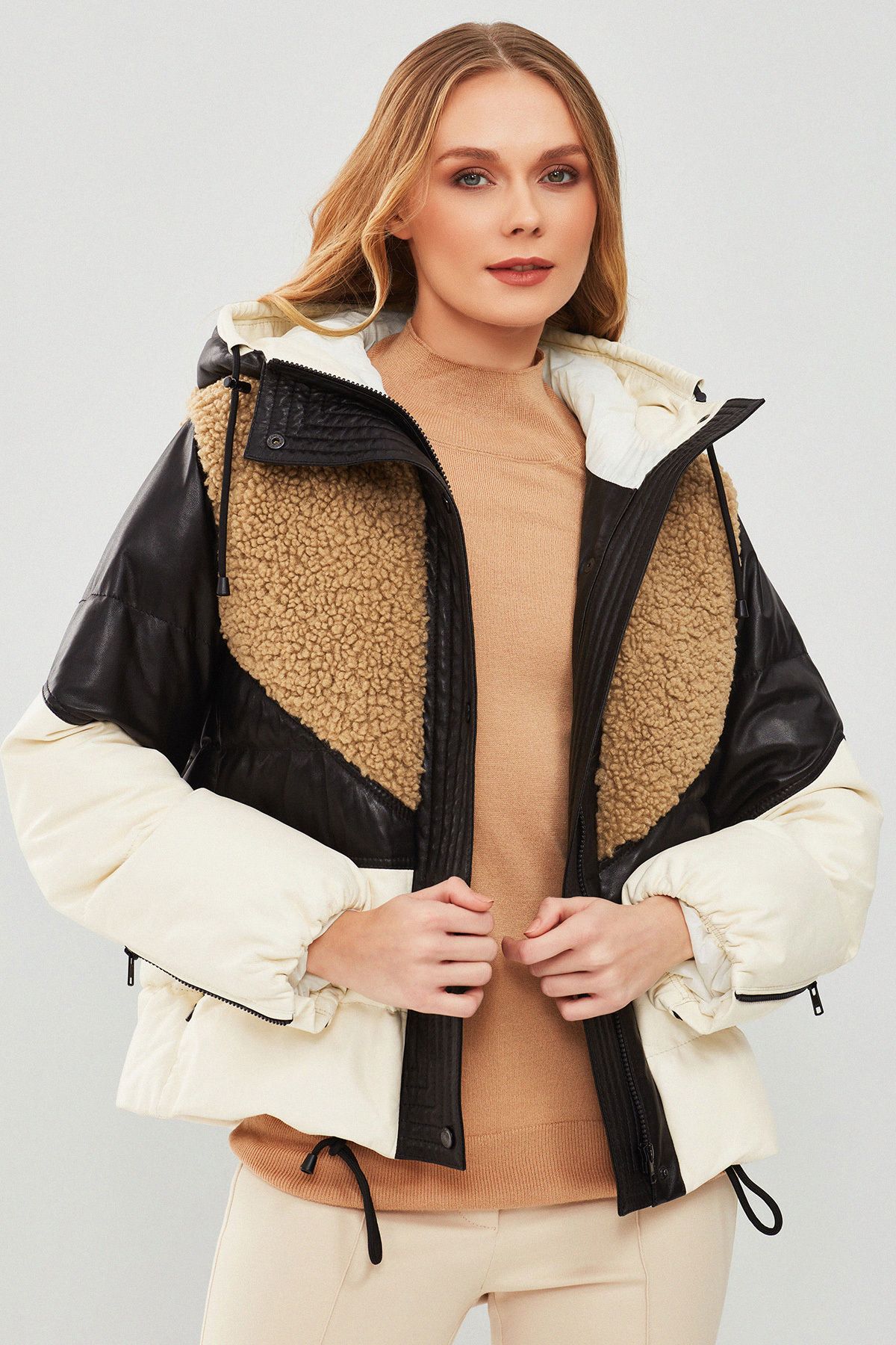 Monterosa Kadın Çok Renkli Kapüşonlu Teddy Kaban 23wgd5149fx Monterosa Kadın Çok Renkli Kapüşonlu Teddy Kaban 23wgd5149fx