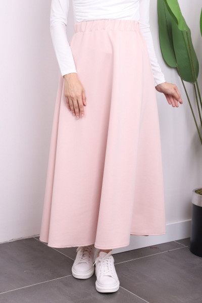 Pudra Scuba Kloş Etek