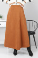 Süet Mevlana Etek Tsd0036 Taba Süet Mevlana Etek Tsd0036 Taba