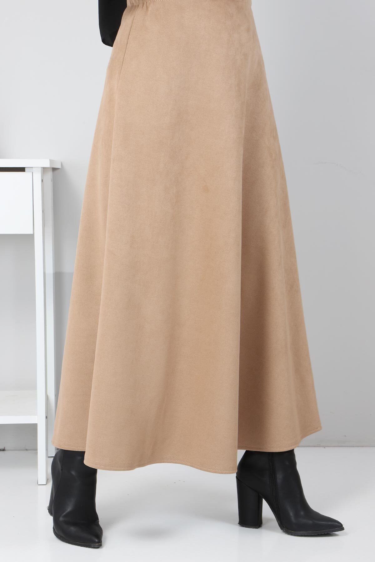 Süet Mevlana Etek Tsd0036 Camel Süet Mevlana Etek Tsd0036 Camel