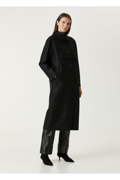 Siyah Yün Palto Beden: 44 Siyah Yün Palto Beden: 44