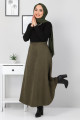 Süet Mevlana Etek Tsd0036 Haki Süet Mevlana Etek Tsd0036 Haki