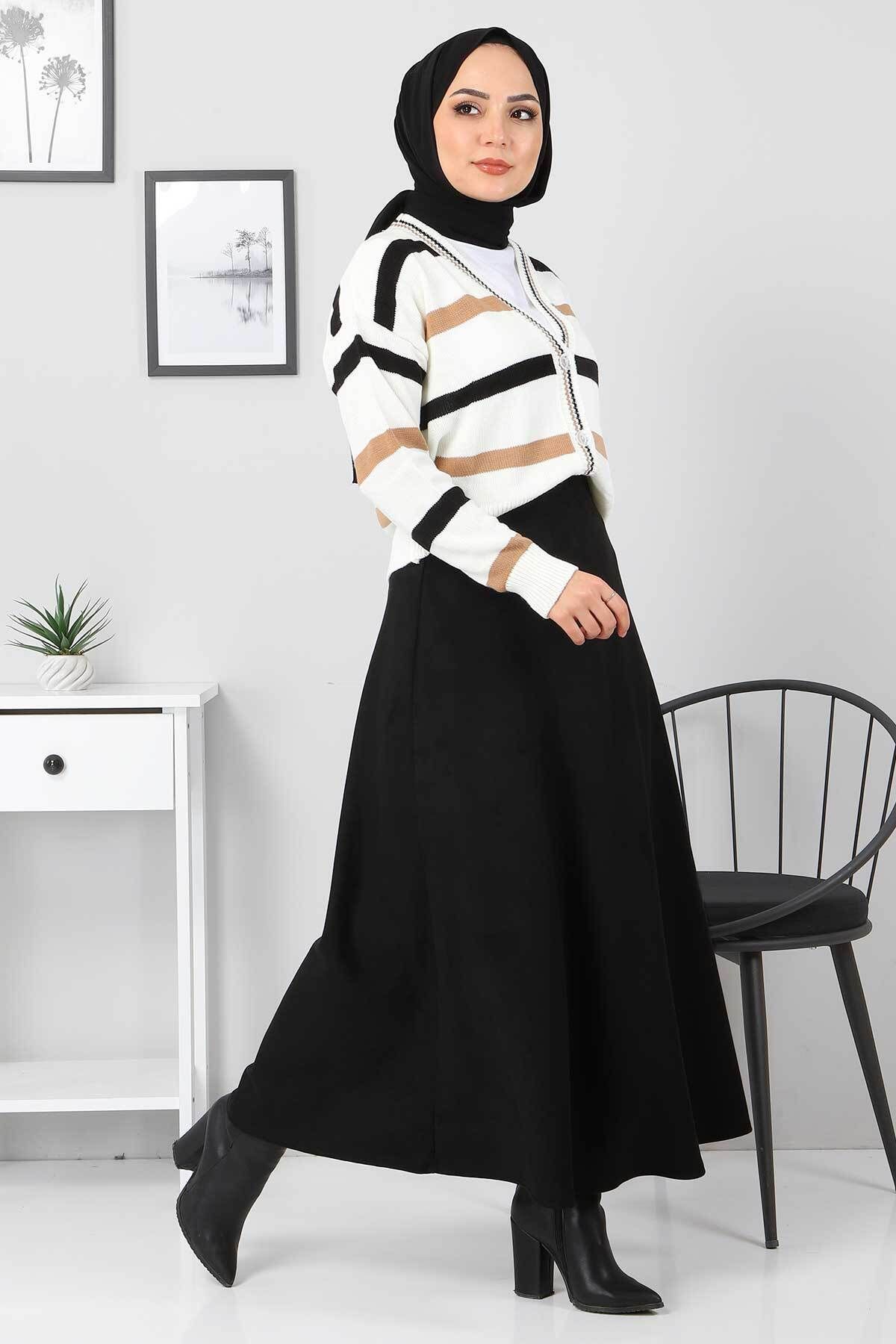 Süet Mevlana Etek Tsd0036 Siyah Süet Mevlana Etek Tsd0036 Siyah