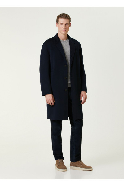 Lacivert Yün Palto Beden: 46 Lacivert Yün Palto Beden: 46