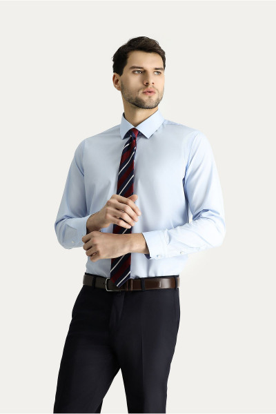 Uzun Kol Slim Fit Dar Kesim Non Iron Ütü Gerektirmeyen Pamuklu Gömlek Uzun Kol Slim Fit Dar Kesim Non Iron Ütü Gerektirmeyen Pamuklu Gömlek