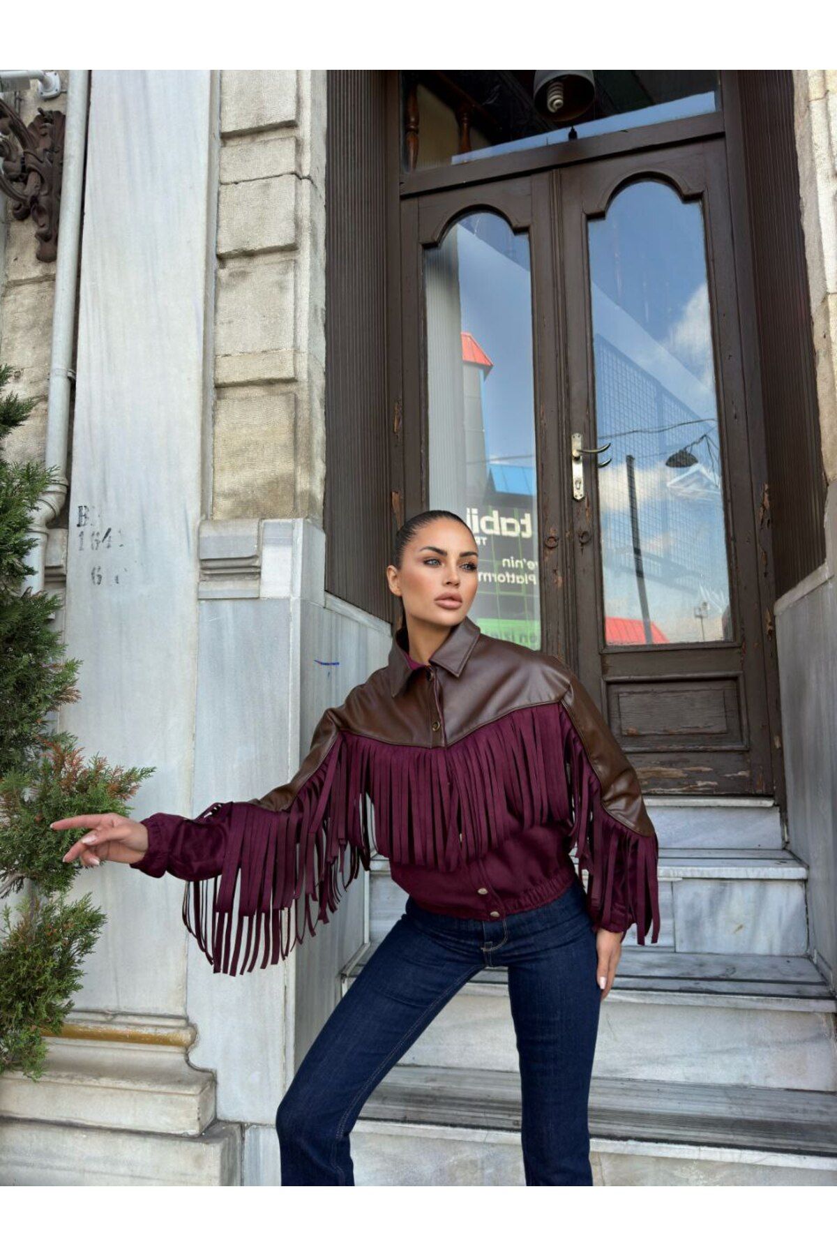 TREND PÜSKÜLLÜ SÜET DERİ CEKET TREND PÜSKÜLLÜ SÜET DERİ CEKET