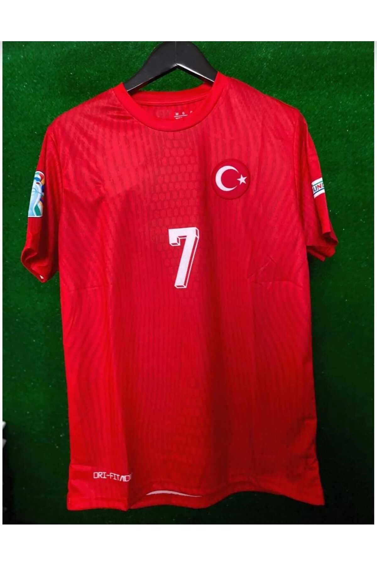 Türkiye Euro 2024 Kerem Aktürkoğlu Iç Saha Forması (Kırmızı)