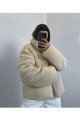 Peluş Yumuşak Kumaş Kabartma Mont Peluş Yumuşak Kumaş Kabartma Mont