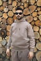 Hodies Winter Kesik Cep 3 iplik Puf Yumuşacık (İçi Polarlı) Kapüşonlu Sweatshirt - ORİJİNAL KALIP