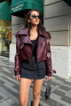 OVERSİZE BORDO DERİ CEKET OVERSİZE BORDO DERİ CEKET