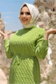 Kadın Yeşil (fıstık) Beli Büzgülü Triko Tunik 8216 Kadın Yeşil (fıstık) Beli Büzgülü Triko Tunik 8216