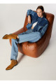 Mavi Kadın Rahat Kalıp Blok Denim Ceket M4WL-CKT-1080 Mavi Kadın Rahat Kalıp Blok Denim Ceket M4WL-CKT-1080
