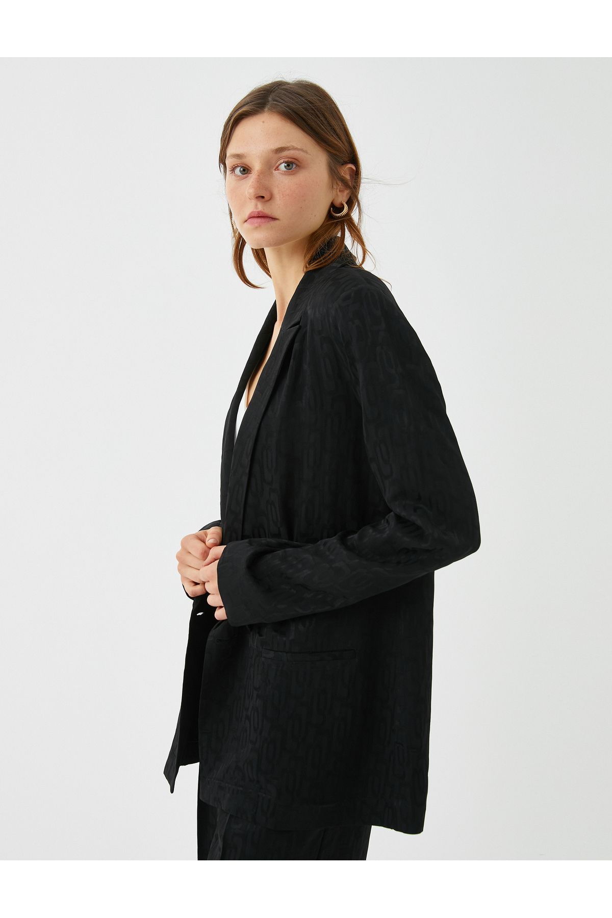 Oversize Kruvaze Blazer Ceket Oversize Kruvaze Blazer Ceket