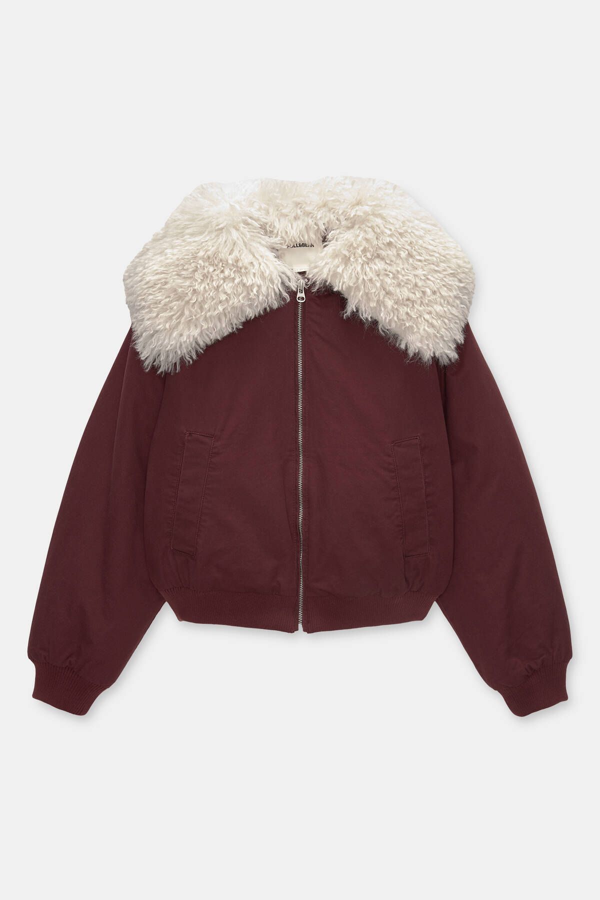 Yakası suni kürklü bomber ceket Yakası suni kürklü bomber ceket