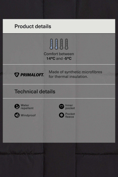 Su geçirmez Primaloft® dolgulu yelek Su geçirmez Primaloft® dolgulu yelek
